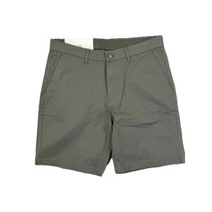 English‎ Laundry Men's Flat Front Stretch Shorts, Green, Size 30 (measures 32x9)